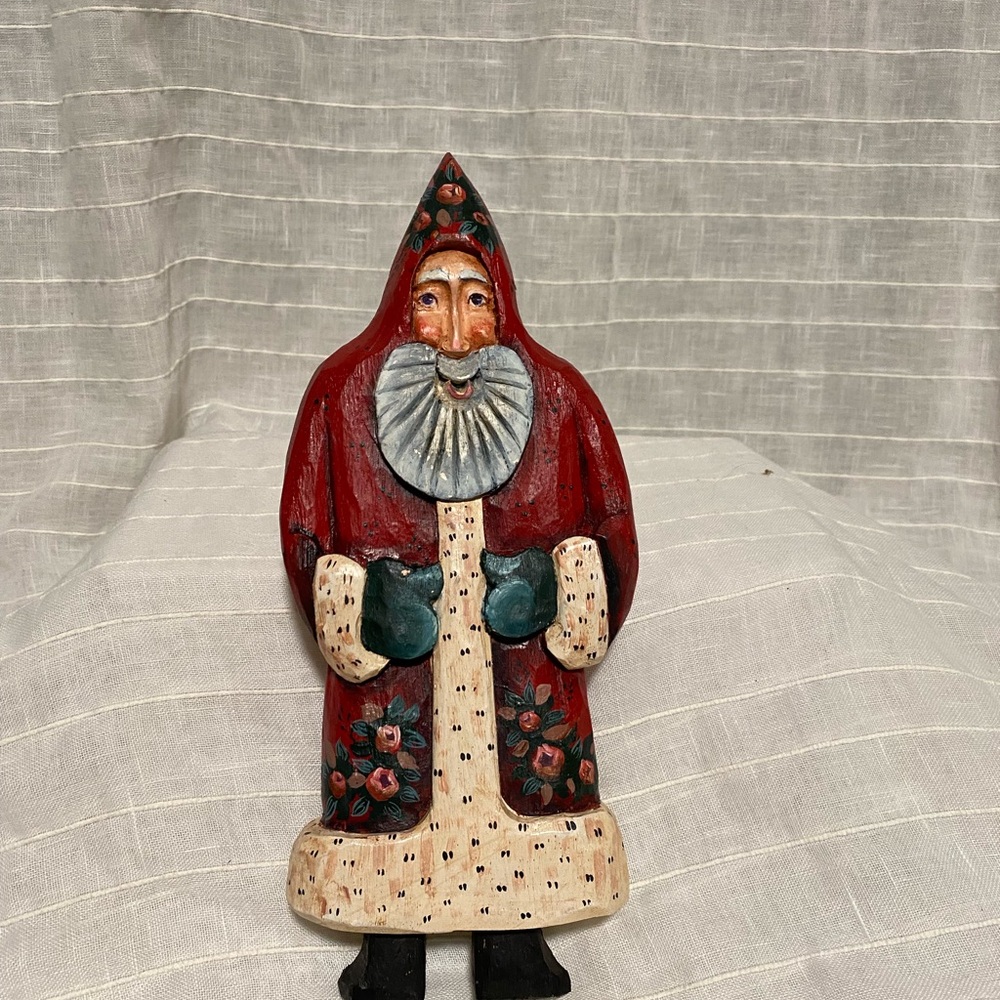 Hand painted Santa Figurine -
